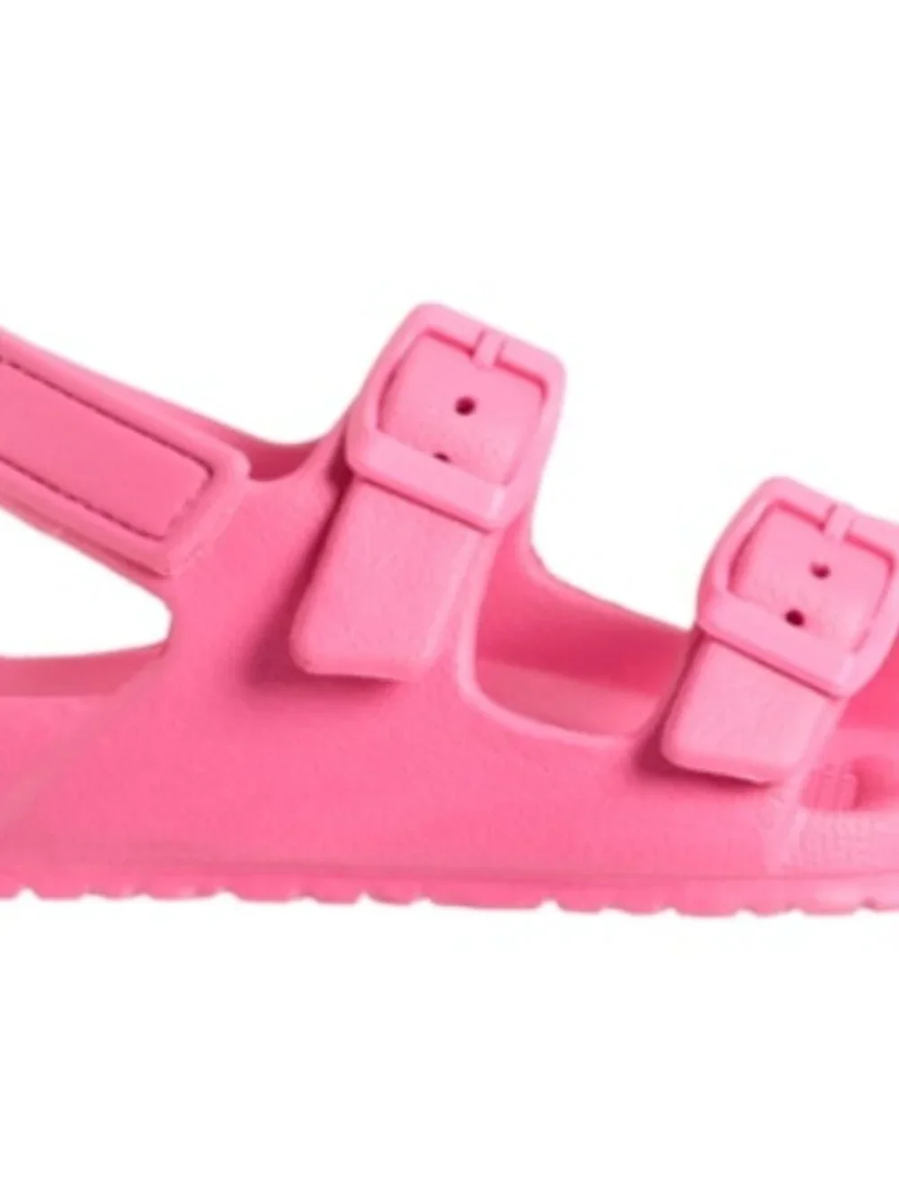 NWT STRIDE RITE Girl Pink 360 Pebbled Finish Slide on Sandals